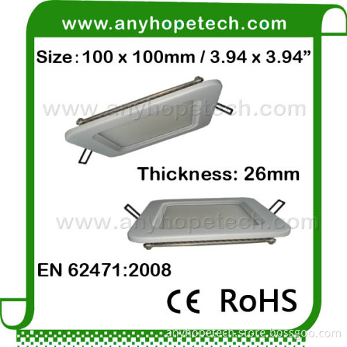 Supply high quality indoor white color 6W mini square led suspended ceiling spot lights